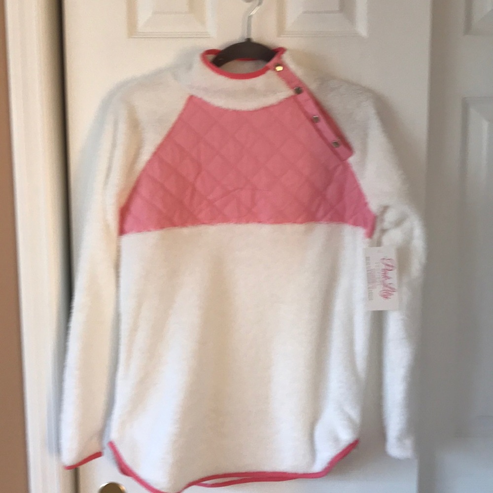 Pink Lily snap front shirt